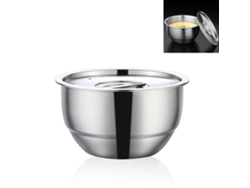 Bol De Acero Inoxidable Con Tapa Para Cocinar Huevos Al Vapor Y Mezclar Alimentos, 468 Ml.