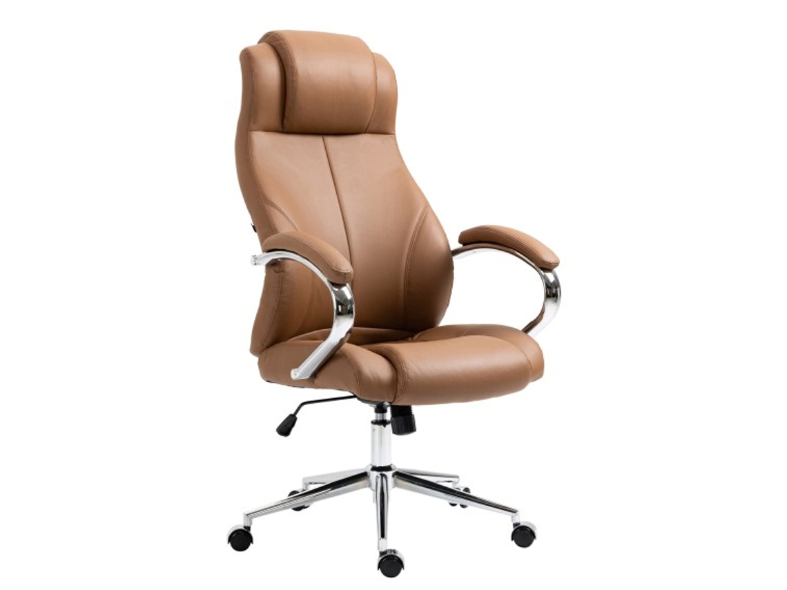 Silla de Escritorio Ergonomica DUDECOR (Acero - Marrón)