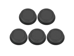 2026-5 Tapa Trasera De Lente Plástica Portátil Negra Para Lentes De Cámara Canon