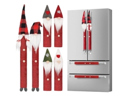 Juego De 8 Fundas Para Tiradores De Nevera Con Forma De Gnomo Navideño - Adorables Gnomos Suizos