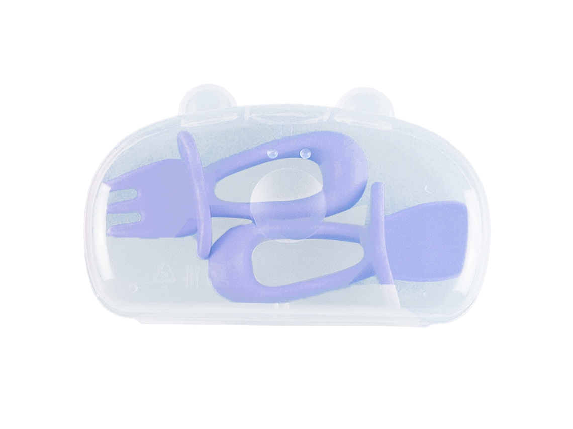 Set de Cuchara y Tenedor para Bebé - Utensilios Infantiles para Destete Guiado (6 Meses) NEVEANCE