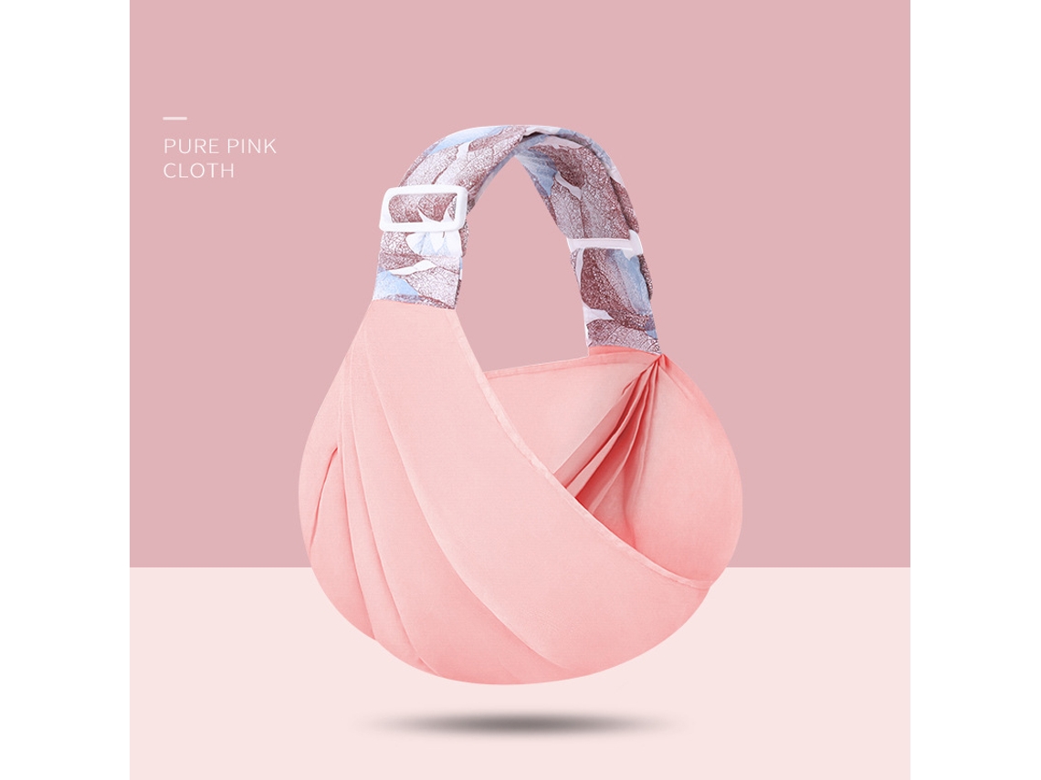 Cuna Portátil Ergonómica Ajustable De Algodón Suave Para Recién Nacidos - Rosa