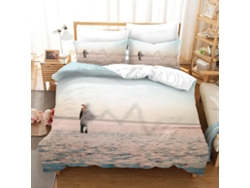 Juego Ropa Cama Funda Nórdica Microfibra Juego Estampado Almohada Niños 240x260cm 240 X 260 Cm 65
