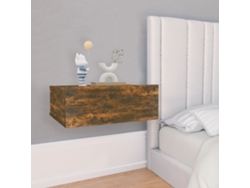 Mesas Cabeceira LOVELY HOME Mesinha Susp. 2Pcs 40X30X15 Cm Cor Carvalho Fumado
