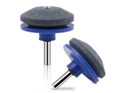 Cortacésped, afilador de cuchillas, azul, 2 piezas