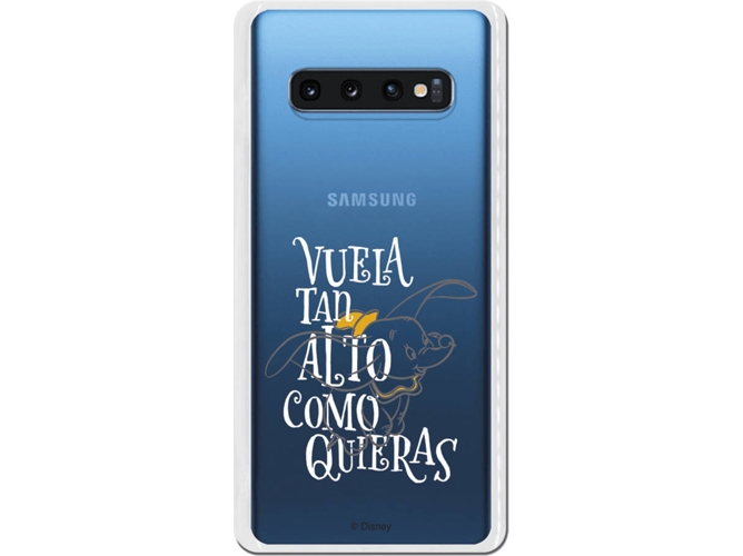 Carcasa Samsung Galaxy S10+ DISNEY Dumbo Vuela Gris