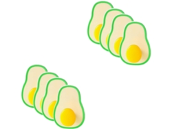 2 juegos de ganchos adhesivos CHABERLU con forma de aguacate