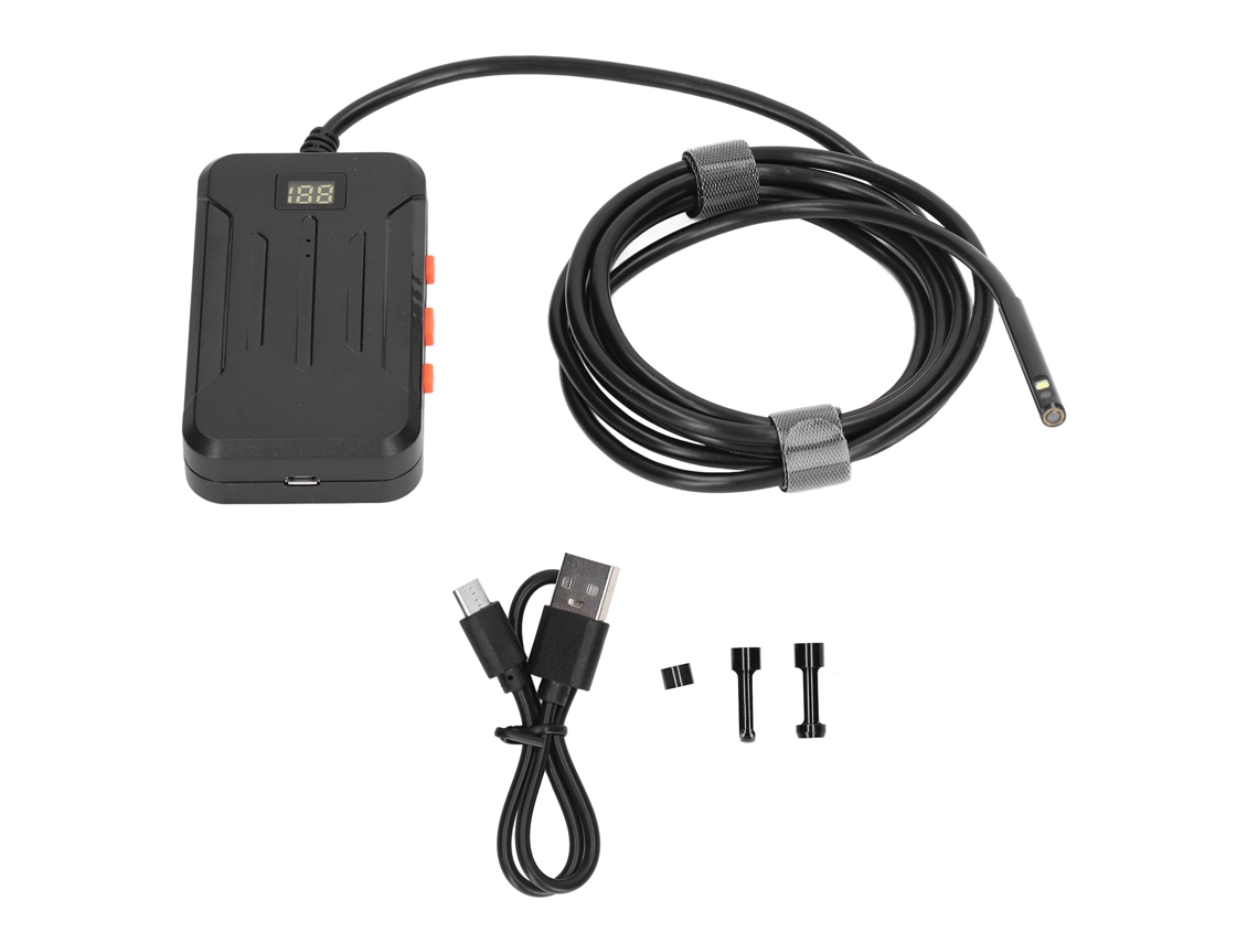 Endoscopio industrial Wi-Fi, doble cámara, 1080p, IP68, 5,5 mm, resistente al agua, para limpieza de tuberías y construcción naval | Sin marca