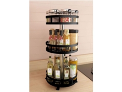 Omni-bandeja Giratoria De Especias De Acero Inoxidable Para Cocina, Organizador De Condimentos 360 Grados