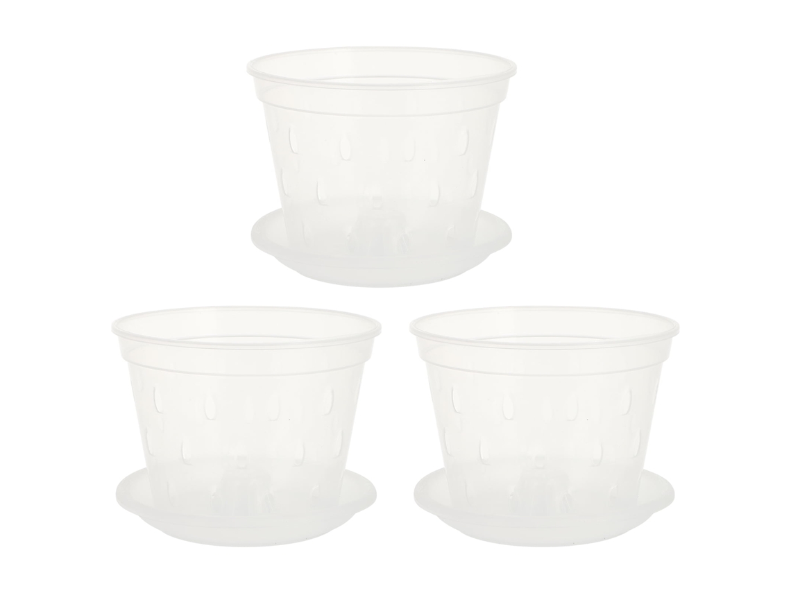 Malla Macetas Transparentes para Orquídeas