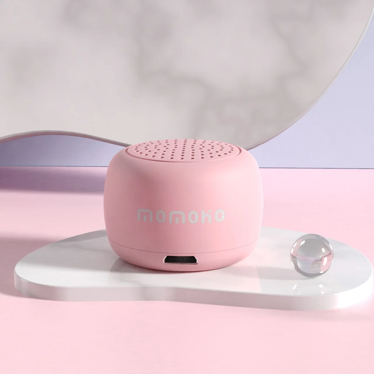 (rosa) Mini Altavoz Inalámbrico Bluetooth, Volumen Alto, Transmisión Portátil