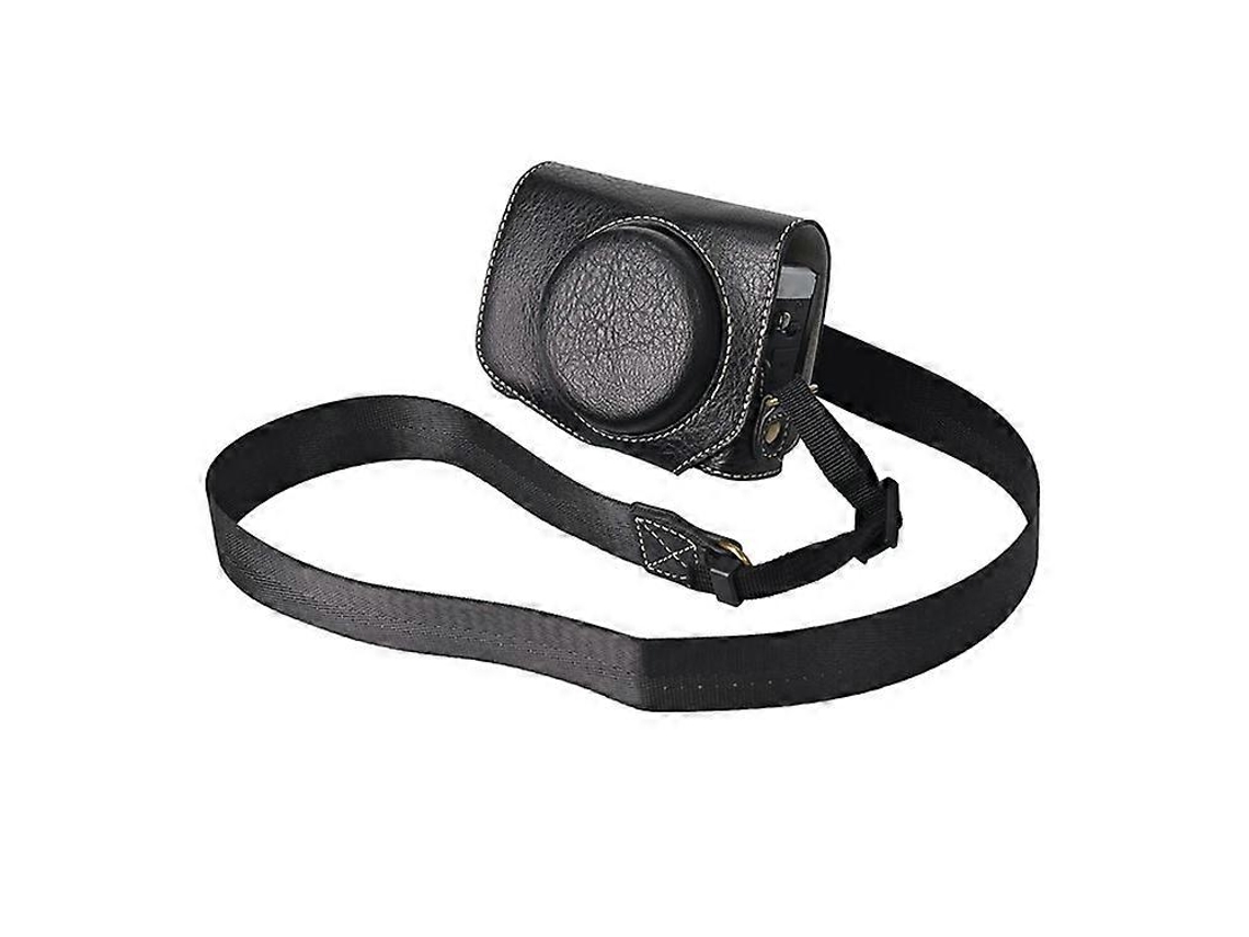 Estuche de piel sintética texturizada con correa para el hombro compatible con Canon G7 X Mark II / G7 X Mark III