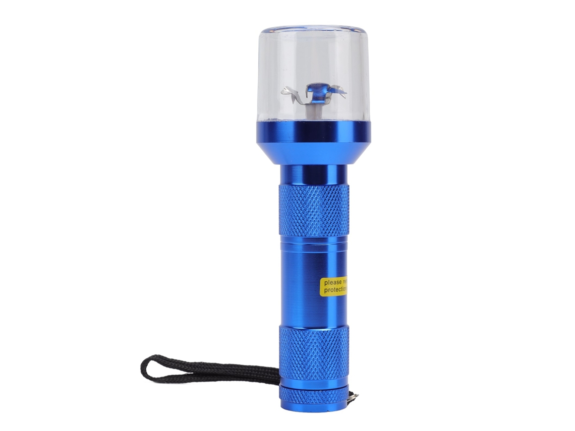 Molinillo Eléctrico Profesional De Aleación De Aluminio Azul Para Hierbas, Tabaco, Especias Y Plantas Medicinales.