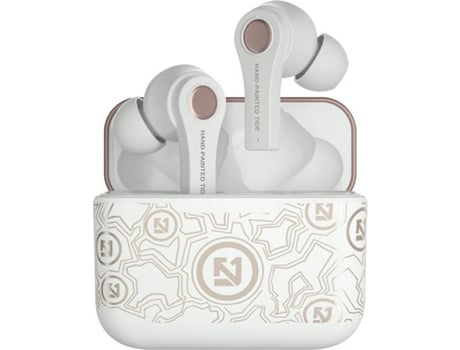 Auriculares Bluetooth True Wireless GETEK TS100 (In Ear - Micrófono - Noise Cancelling  - Blanco)
