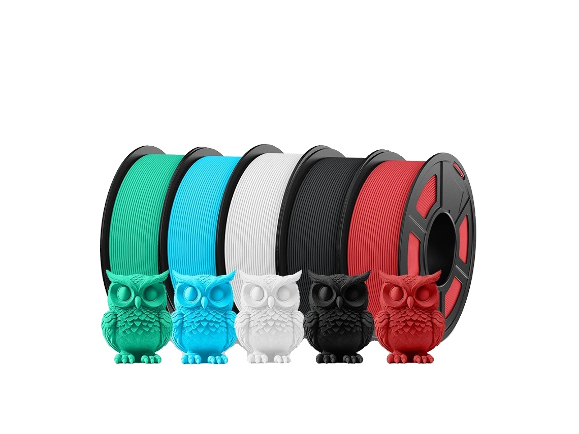 Filamento PETG de alta velocidad, diámetro de 1,75 mm, acabado mate suave, HSPETG Mix 7, 5 rollos OEM