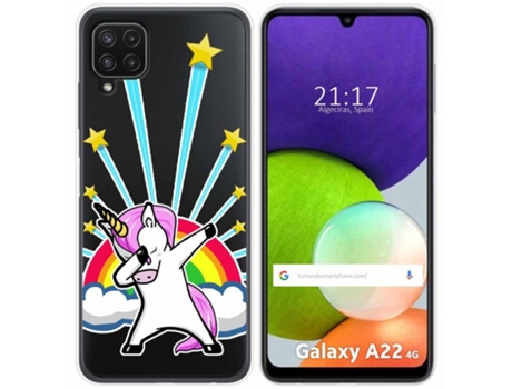 Carcasa Samsung Galaxy A22 4G / M22 TUMUNDOSMARTPHONE Dibujos Transparente Multicolor
