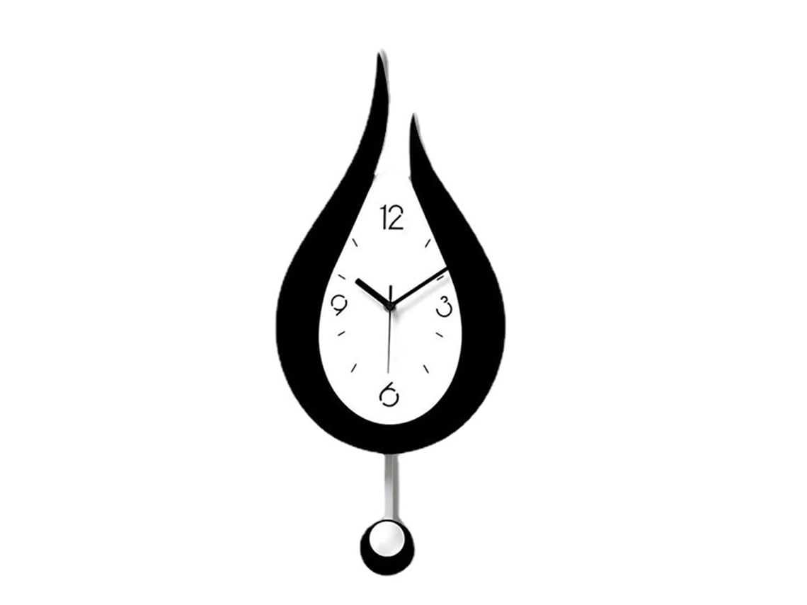 Reloj De Pared Moderno De Acrílico Con Forma De Gota De Agua Y Mecanismo Oscilante Para La Sala De Estar.