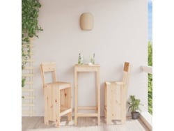 Sillas de bar (2 unidades, 40 x 48,5 x 115,5 cm), madera maciza de pino, DKD Home Decor