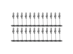 24 Piezas Portanúmeros De Mesa Acero Inoxidable Para Boda Clip Tarjeta Nombre Mesa Negro