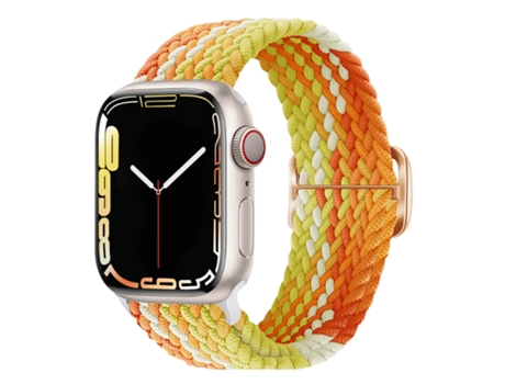 Correa Apple Watch 41mm / 40mm y 38mm Nylon Trenzado Transpirable Naranja AVIZAR