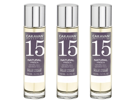 3x Perfume de Hombre Nº15 150ml CARAVAN
