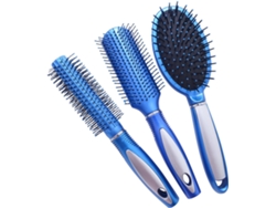 Peine De Masaje Capilar De 3 Piezas Para Cabello Rizado Con Mango Ergonómico