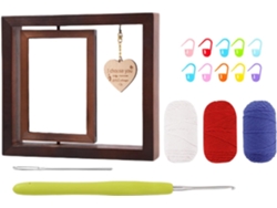 Bricolaje Marco Fotos Rotación 360 Grados Organizador Joyas 21 23 4 Madera Pared Ideal Mujeres Adolescentes