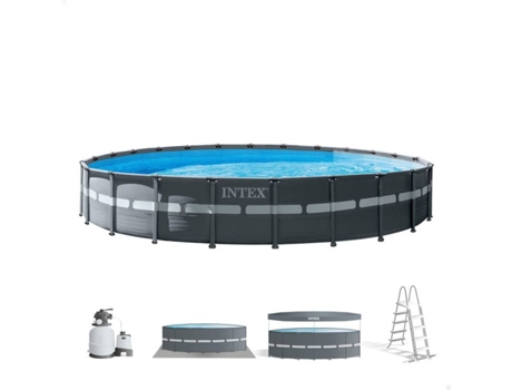 Piscina Tubular INTEX 26340 (com Bomba - 47241 L - 732x132cm)