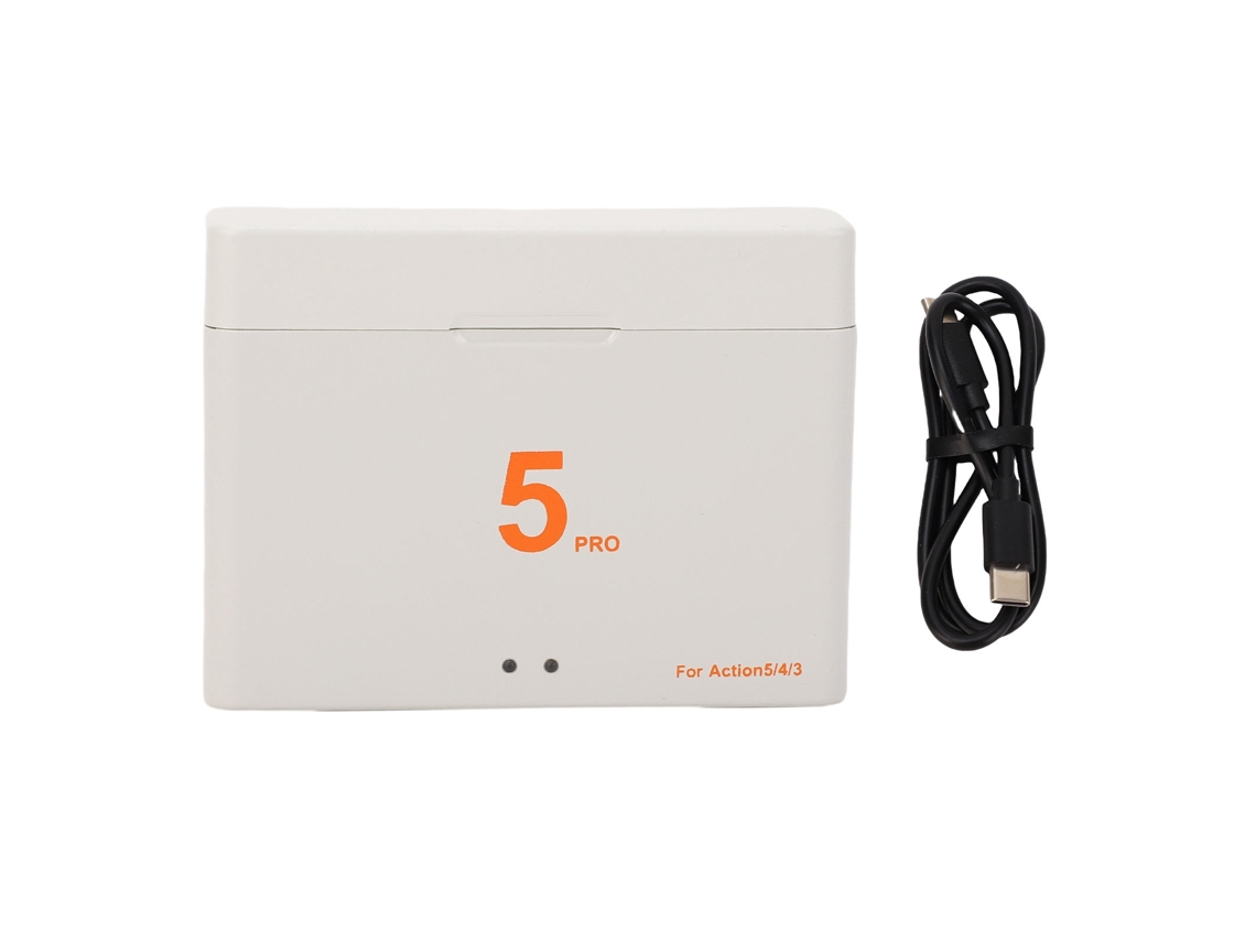Cargador de batería para Action Chamber, concentrador de carga rápida dual para Action 3 y 4