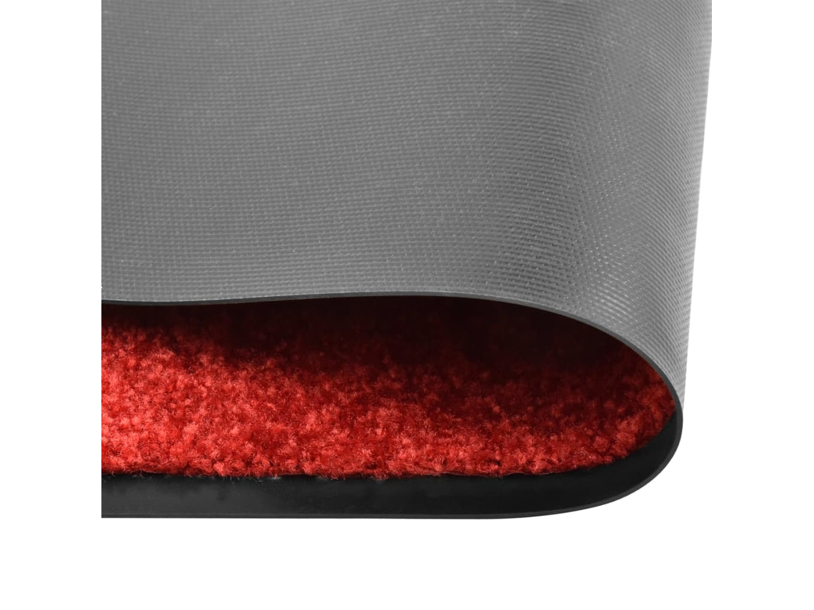 Maison Exclusive - Felpudo Lavable Rojo 90x120 Cm