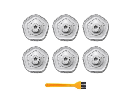 7 peças para pano de limpeza dreame bot w10 w10pro com pincel limpo