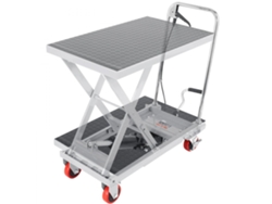 Mesa Elevadora Hidráulica 230kg Plataforma 700x450mm Altura Ajustable Tekmaquinas