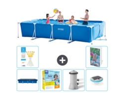 Intex Piscina Com Estrutura Retangular - 450x220x84 Cm - 7-peças S4