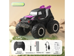 Coche Anfibio Todoterreno 4x4 Con Control Remoto De 2,4 Ghz Y 3 Baterías - Rosa - Regalo Para Niños Y Niñas.
