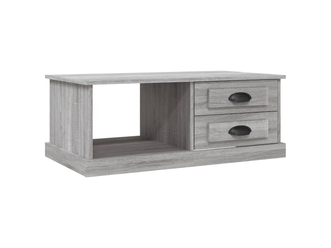 Maison Exclusive - Mesa De Centro Madera Contrachapada Gris Sonoma 90x50x35 Cm
