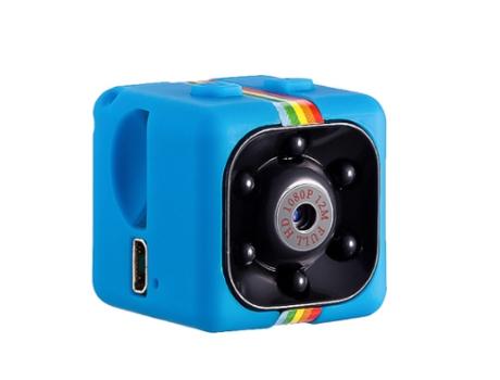 Cámara Espía Cámara Inalámbrica Cámara Niñera Pequeña Portátil HD 1080P con Cámara De Detección De Movimiento para Seguridad Exterior Interior Azul...