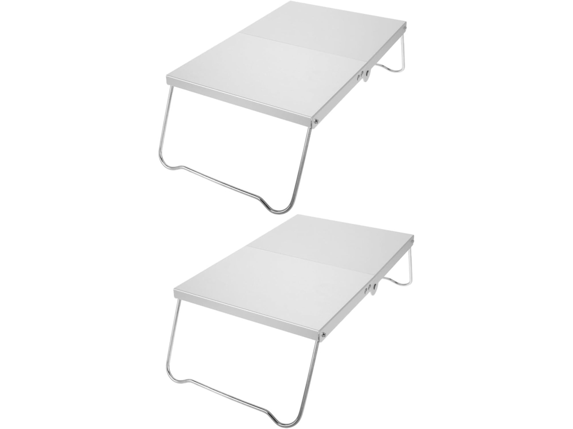 Mesa Plegable Portátil De 2 Piezas, Escritorio De Aluminio Ultraligero