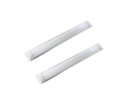Pack 2 Regletas LED Slim 1200mm Con Tiras LED Integradas 36W, Blanco Cálido 3000K JANDEI