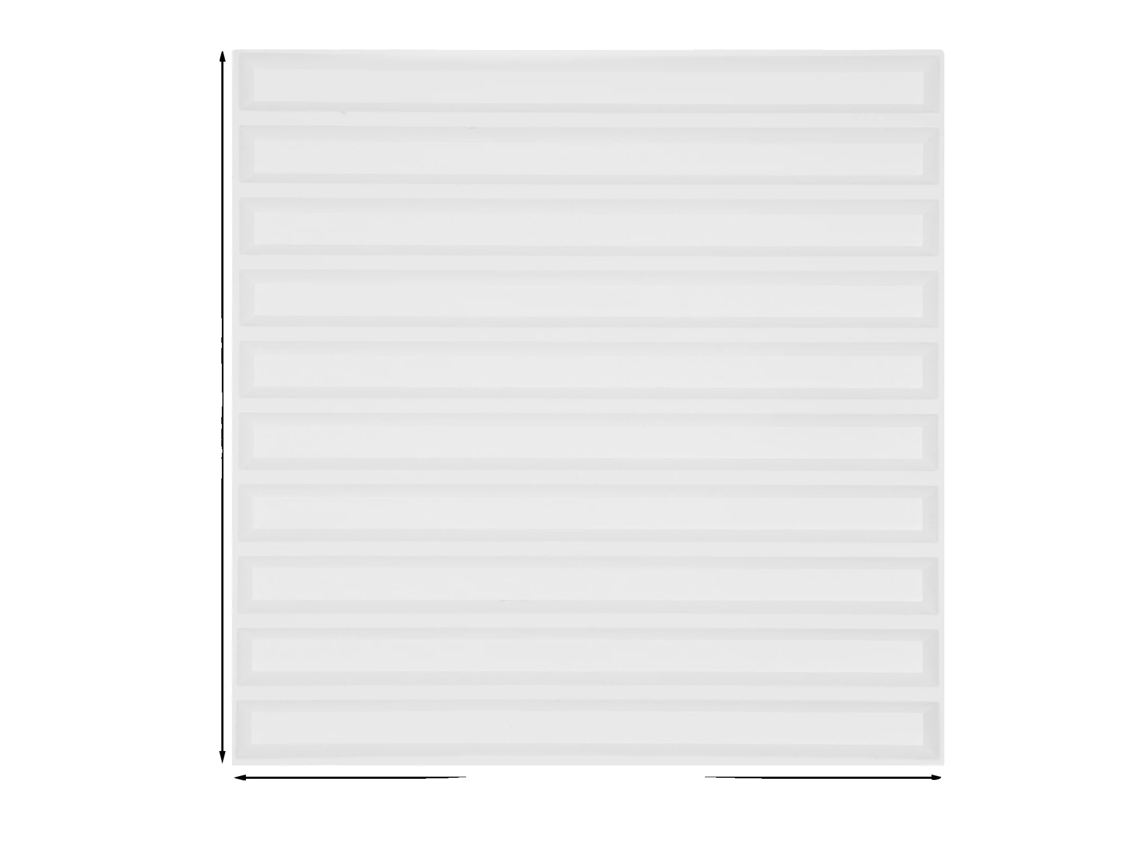 Paneles de pared 3D, material PVC, impermeables y duraderos, blancos.
