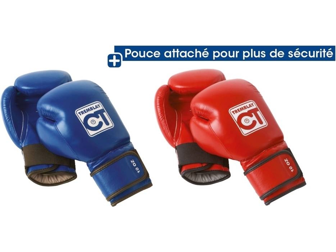 Guantes de boxeo TREMBLAY CT (12oz - Rojo)