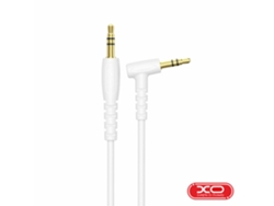 Cable Jack 3,5mm Macho / Jack 3,5mm 90º Macho 1m Blanco Xo