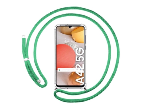 Carcasa Samsung Galaxy A42 5G TUMUNDOSMARTPHONE Colgante Verde