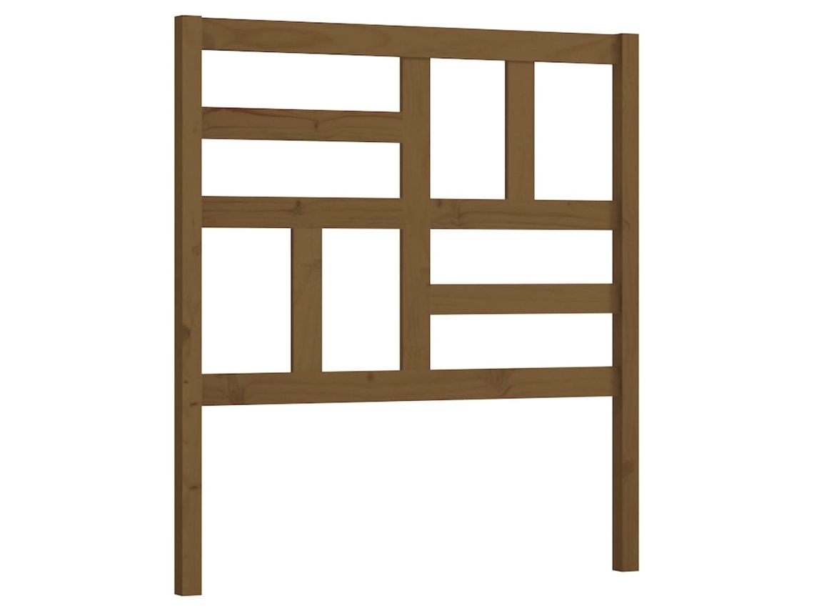Maison Exclusive - Cabecero De Cama Madera Maciza De Pino Marrón Miel 106x4x104 Cm