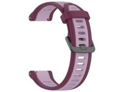 Pulseira Em Silicone Para Garmin Forerunner 165 (22 Mm) Roxo/roxo Claro Hexinyigjly