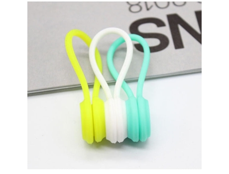 Soporte para cables de auriculares SLOWMOOSE (Verde Blanco Azul)