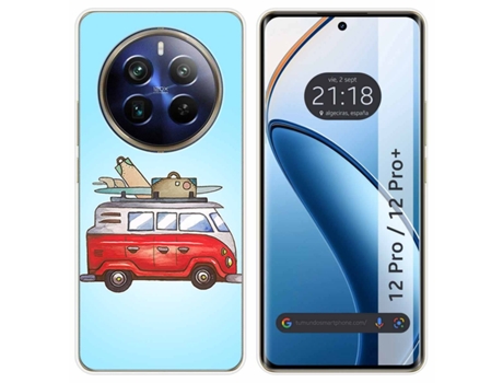Funda Diseño Furgoneta para Realme 12 Pro 5G / 12 Pro Plus 5G TUMUNDOSMARTPHONE Silicona Multicolor