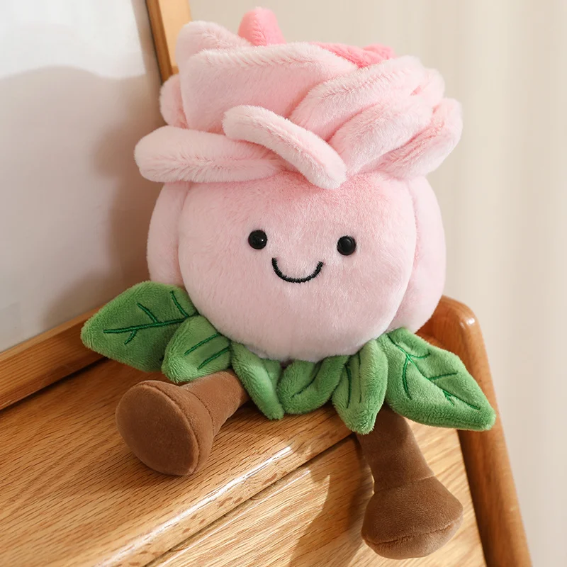 (rosa Cor-de-rosa 22cm) Brinquedo De Pelúcia Rosa De Desenho Animado De 22cm Com Pernas