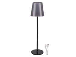 Yncm2026-lámpara De Mesa Inalámbrica Recargable 2000mah Led Regulable Control Táctil Ip54 Impermeable Para Camping Dormitorio Negro