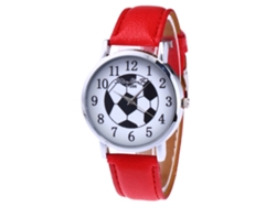 Reloj De Pulsera De Cuarzo Casual Y Moderno Para Mujer Zhoulianfa, Duradero, Color Rojo.