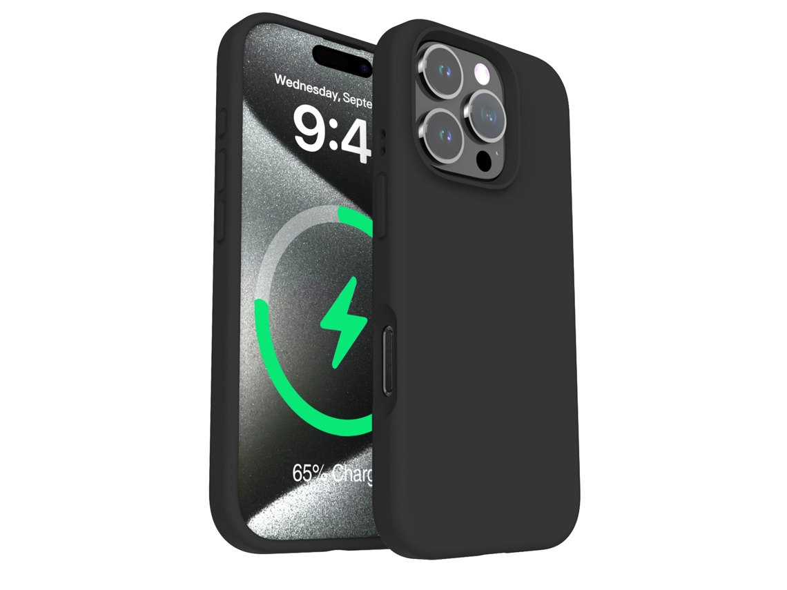 (negro, Iphone 13 Pro Max) Funda Magnética De Silicona Líquida Para Iphone, Color Liso Y Sencillo.